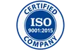 ISO 9001:2015 certified company
